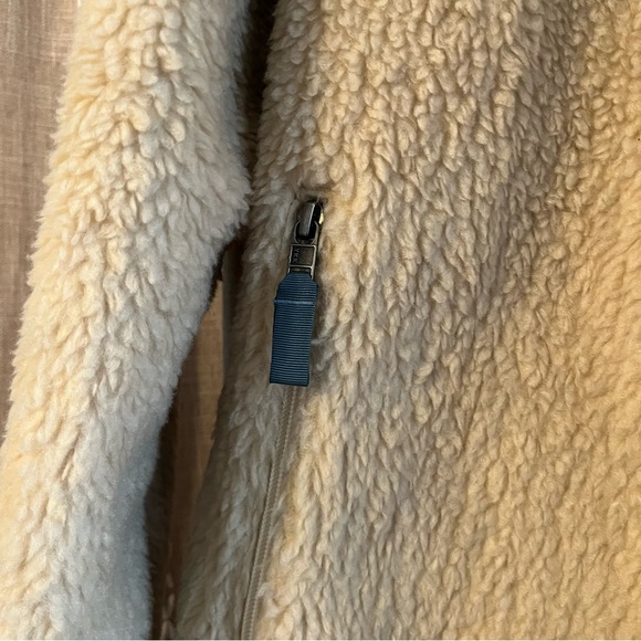 Women's Classic Retro-X® Fleece Jacket Size extra large color natural with blue - Picture 9 of 13
